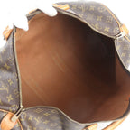 Louis Vuitton Monogram Keepall 50 Leather Boston Bag Tote Carry — view 7