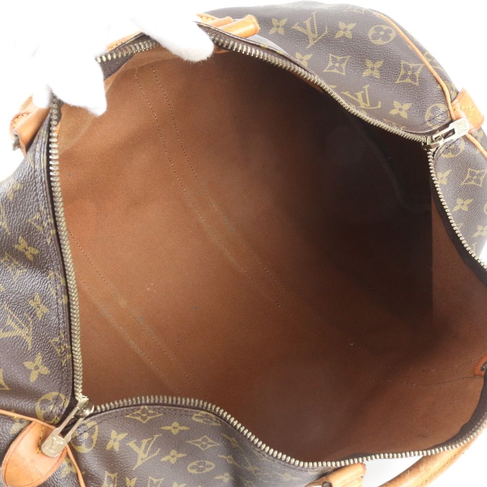 Louis Vuitton Monogram Keepall 50 Leather Boston Bag Tote Carry — view 7