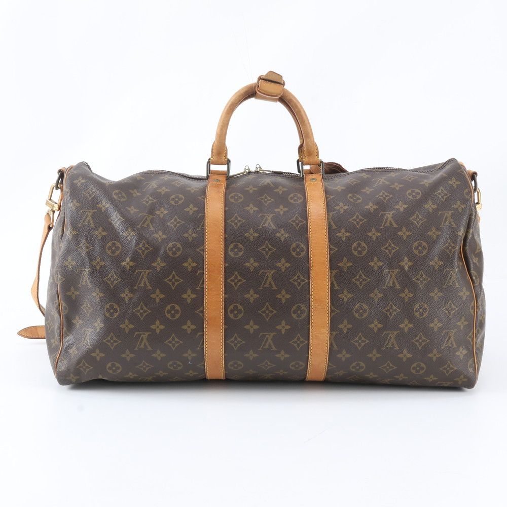 Louis Vuitton Monogram Keepall Bandouliere 55 2-Way Boston Bag Crossbody — view 3