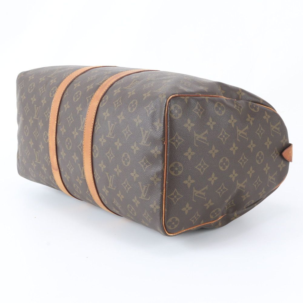 Louis Vuitton Monogram Keepall 45 Leather Boston Bag Tote Carry — view 4