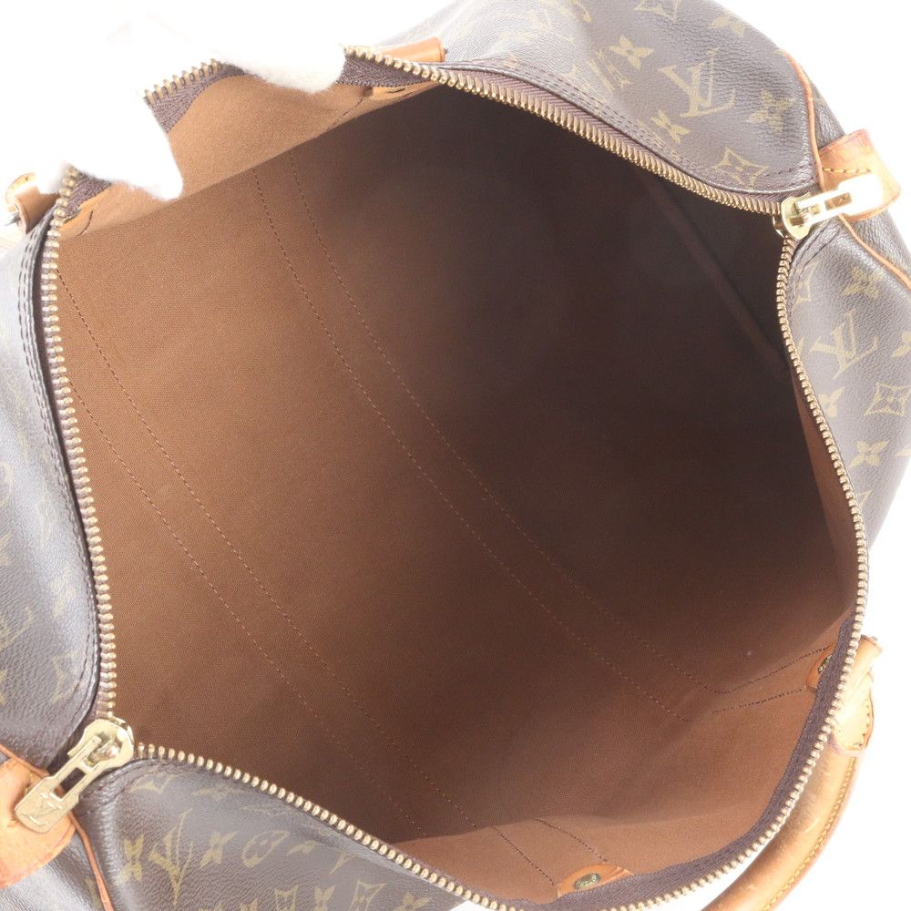 Louis Vuitton Monogram Keepall 45 Leather Boston Bag Tote Carry — view 7