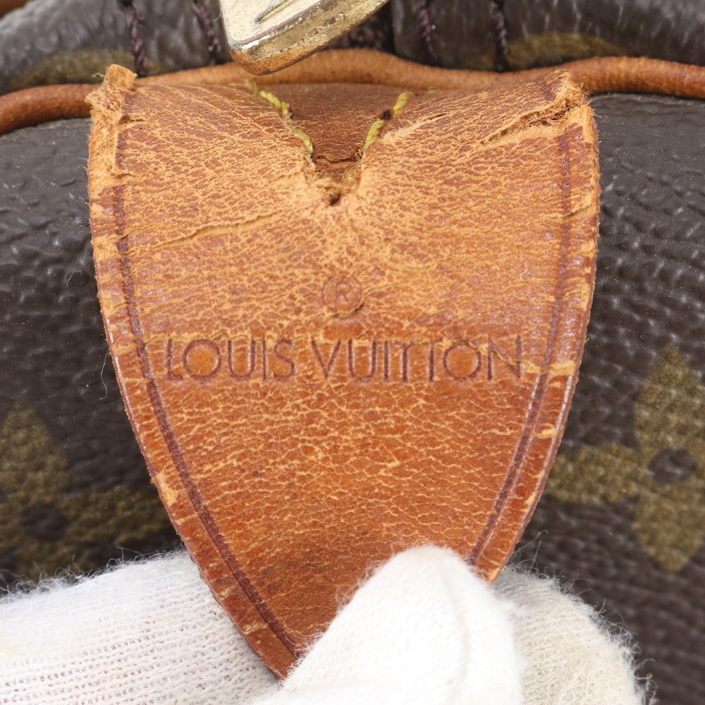 Louis Vuitton Monogram Keepall 45 Leather Boston Bag Tote Carry — view 9