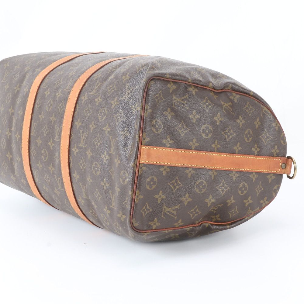 Louis Vuitton Monogram Keepall Bandouliere 50 Leather Boston Bag Tote — view 4