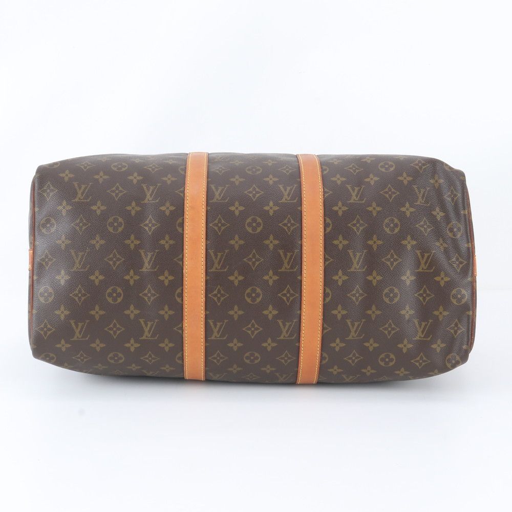 Louis Vuitton Monogram Keepall Bandouliere 50 Leather Boston Bag Tote — view 6