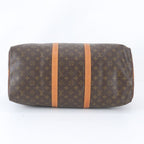 Louis Vuitton Monogram Keepall Bandouliere 50 Leather Boston Bag Tote — view 6