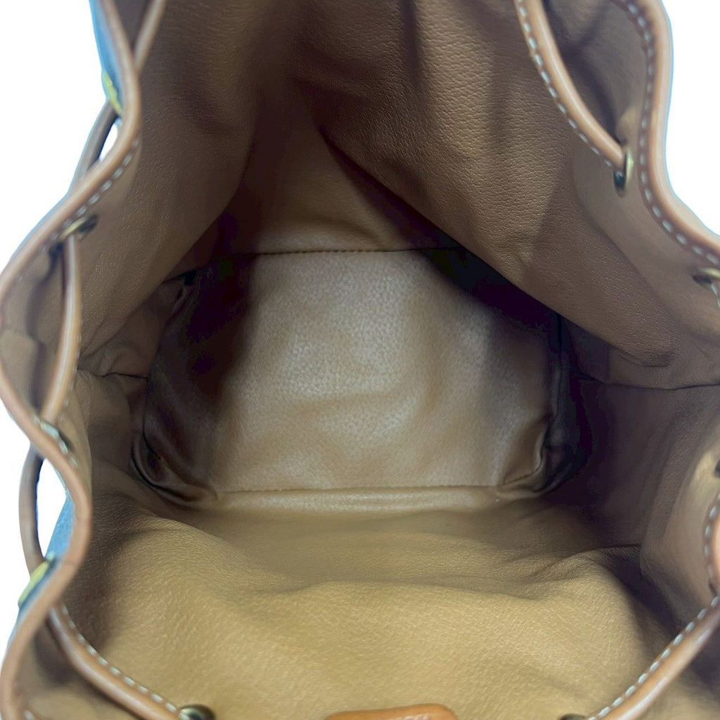 Celine Vintage Macadam Blason Triomphe Pattern Perforated Leather Drawstring — view 9