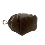 Celine Vintage Macadam Blason Triomphe Pattern Perforated Leather Drawstring — view 7