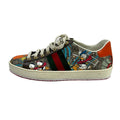 Gucci Sneakers Ace Brown Orange Multi Disney Donald Duck Leather