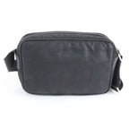 Prada Tessuto Nylon Triangle Logo Leather Shoulder Bag Crossbody Messenger — view 3