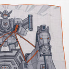 Hermes Carre 100 Mega Chariot Cashmere Silk Scarf — view 3