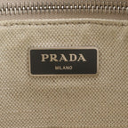 Prada Saffiano Leather Triangle Logo Tote Shoulder — view 8
