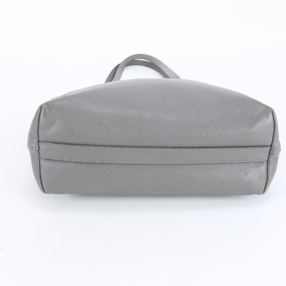 Prada Saffiano Leather Triangle Logo Tote Shoulder — view 5