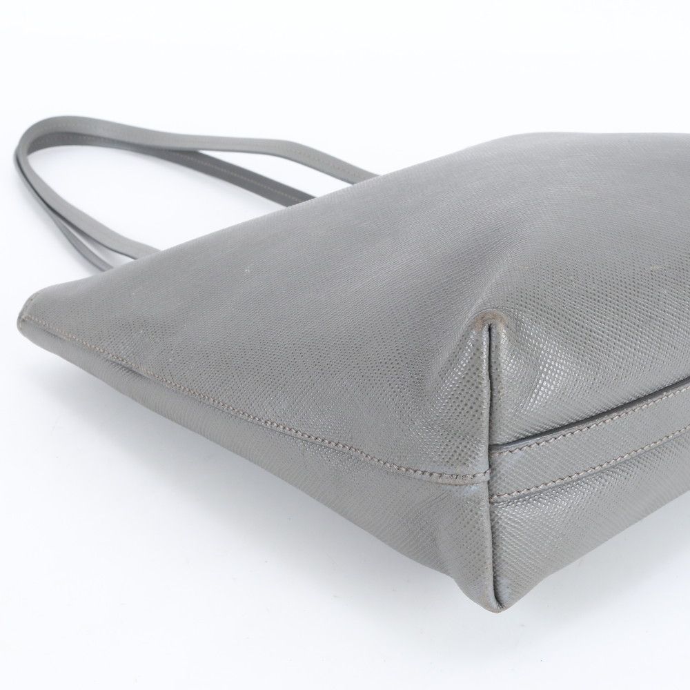 Prada Saffiano Leather Triangle Logo Tote Shoulder — view 6