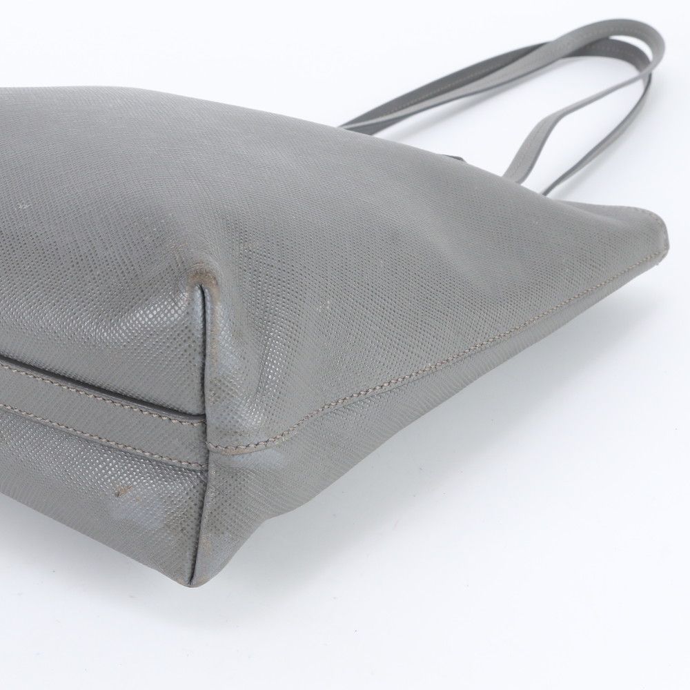 Prada Saffiano Leather Triangle Logo Tote Shoulder — view 4