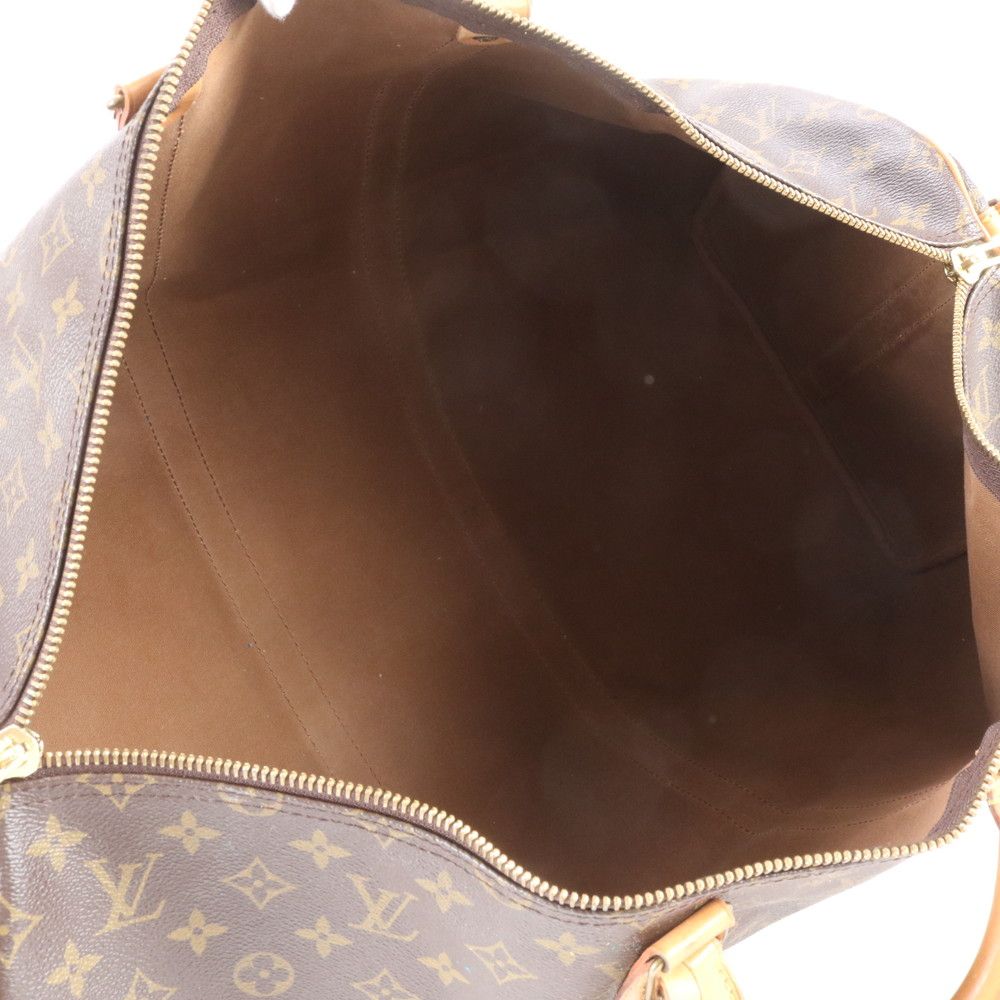 Louis Vuitton Monogram Keepall 55 Leather Boston Bag Tote Travel — view 7