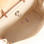 Hermes Herbag MM Leather Toile Ash 2-Way Shoulder Bag Business Tote — view 8