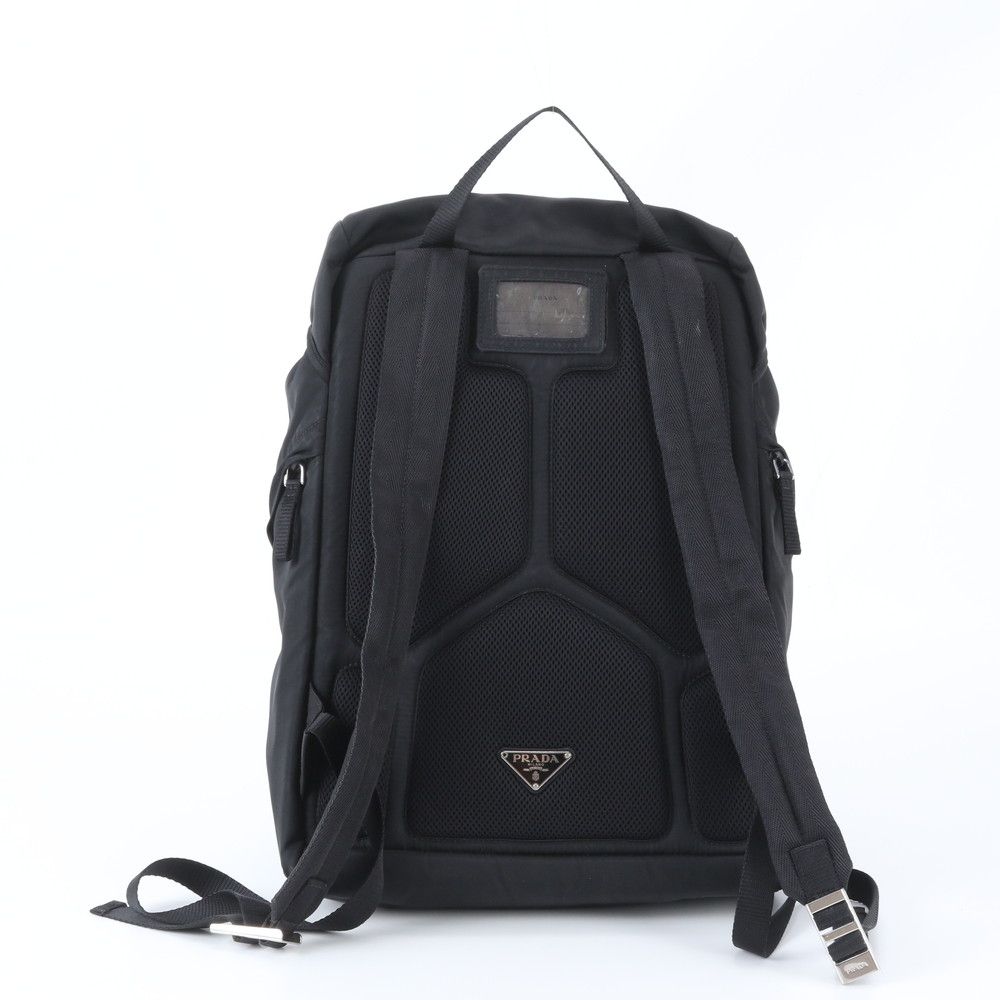 Prada Tessuto Nylon Backpack Black — view 3