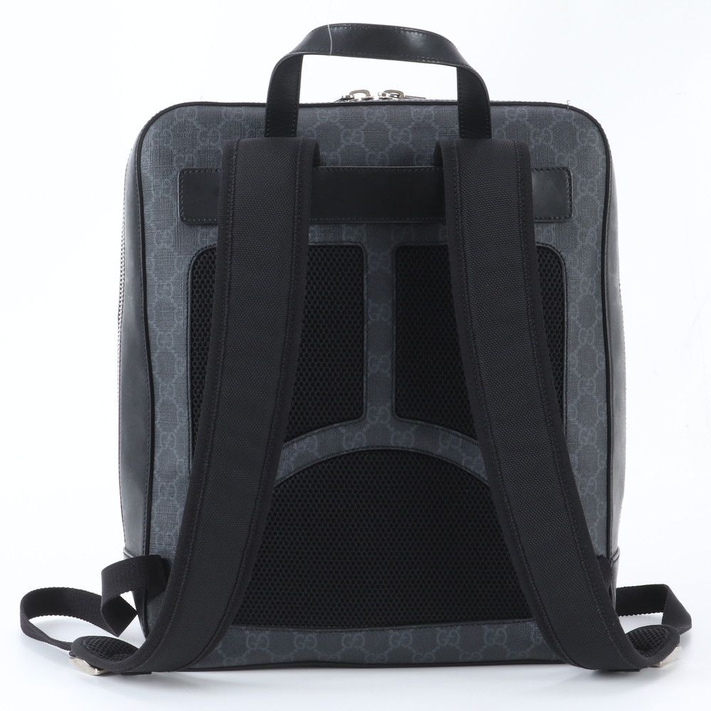 Gucci GG Supreme Angry Cat Leather Backpack — view 3