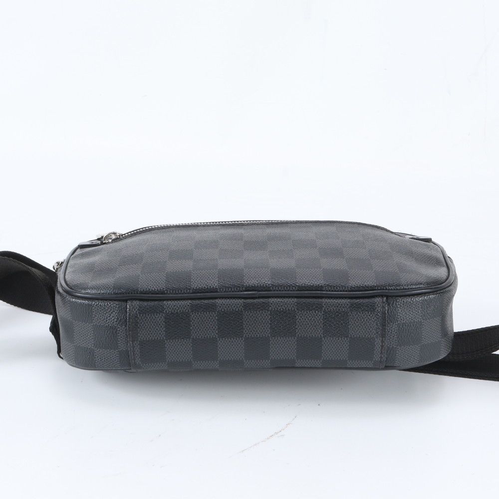 Louis Vuitton Damier Graphite Ambler Leather 2-Way Belt Bag Crossbody Waist — view 7