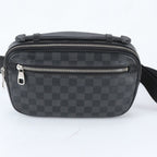Louis Vuitton Damier Graphite Ambler Leather 2-Way Belt Bag Crossbody Waist — view 3