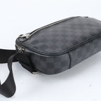 Louis Vuitton Damier Graphite Ambler Leather 2-Way Belt Bag Crossbody Waist — view 6