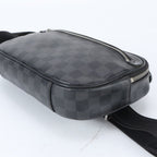 Louis Vuitton Damier Graphite Ambler Leather 2-Way Belt Bag Crossbody Waist — view 8