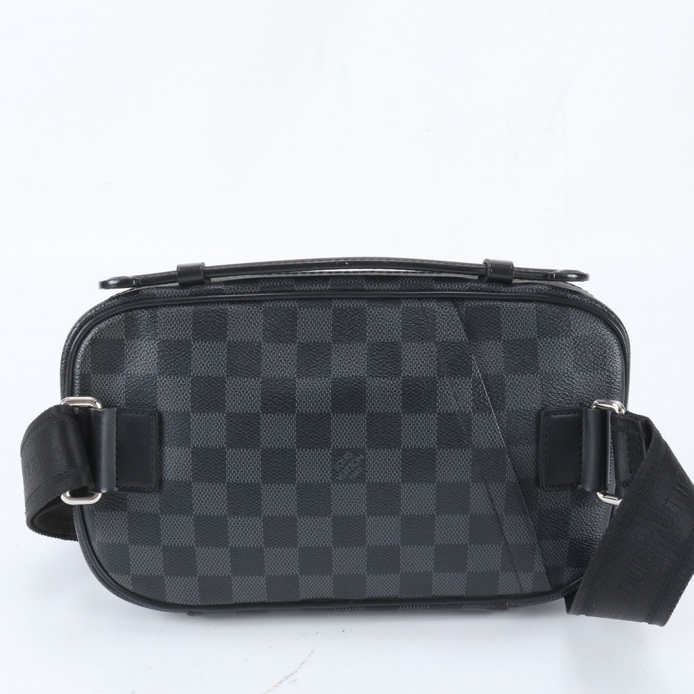 Louis Vuitton Damier Graphite Ambler Leather 2-Way Belt Bag Crossbody Waist — view 5