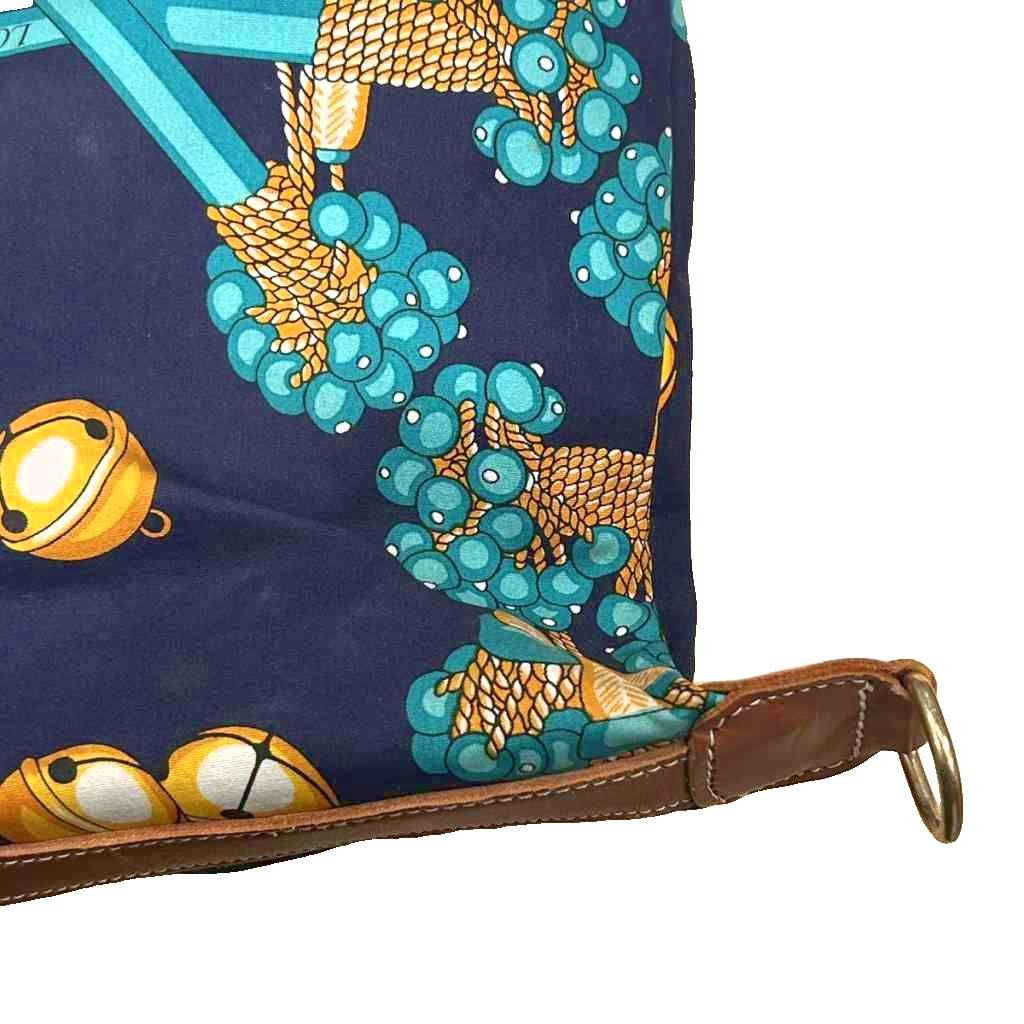 Loewe Coleccion Jerez Collection Line Boston Bag Canvas Logo All Over Pattern — view 7