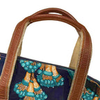 Loewe Coleccion Jerez Collection Line Boston Bag Canvas Logo All Over Pattern — view 5