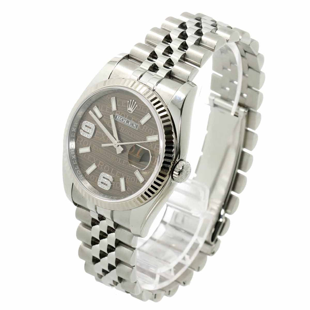 Rolex Datejust Roulette Watch 18k White Gold Automatic Winding — view 3