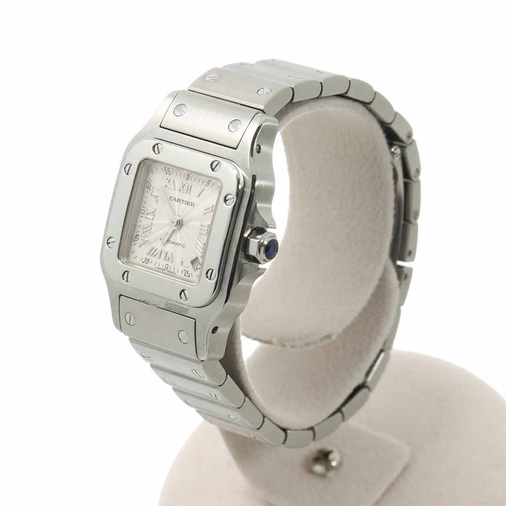 Cartier Santos Galbe SM Watch Date Silver Automatic Winding — view 2
