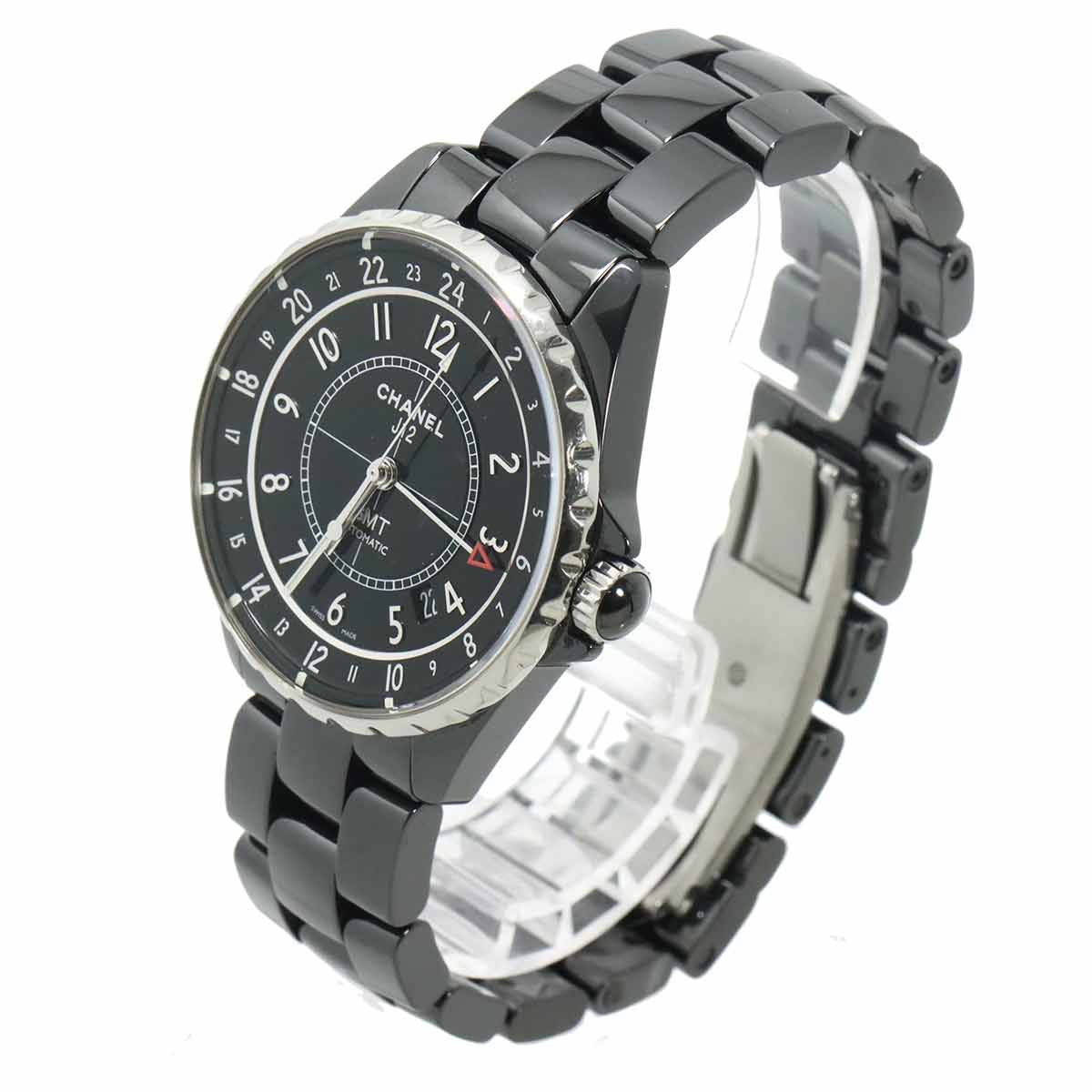 Chanel GMT 38 Watch Date Black Ceramic Automatic Winding — view 3