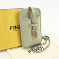 Fendi Phone Pouch O-rock Shoulder Bag Leather