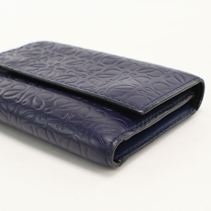 Loewe Vertical Compact Wallet Repeat Anagram Trifold Calf — view 7