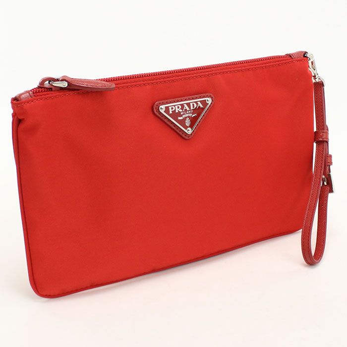 Prada Triangle Logo Pouch Nylon