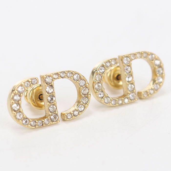Dior Petit CD Stud Earrings Metal
