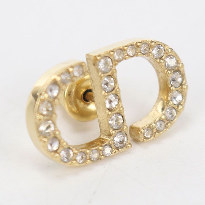 Dior Petit CD Stud Earrings Metal — view 2