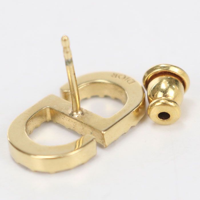 Dior Petit CD Stud Earrings Metal — view 3
