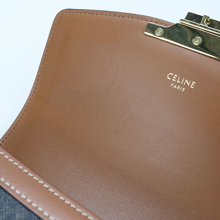 Celine Teen Triomphe Canvas Shoulder — view 4