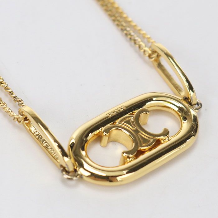 Celine Triomphe Necklace Metal — view 5