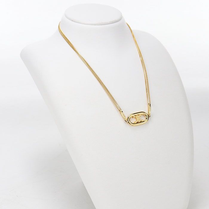Celine Triomphe Necklace Metal