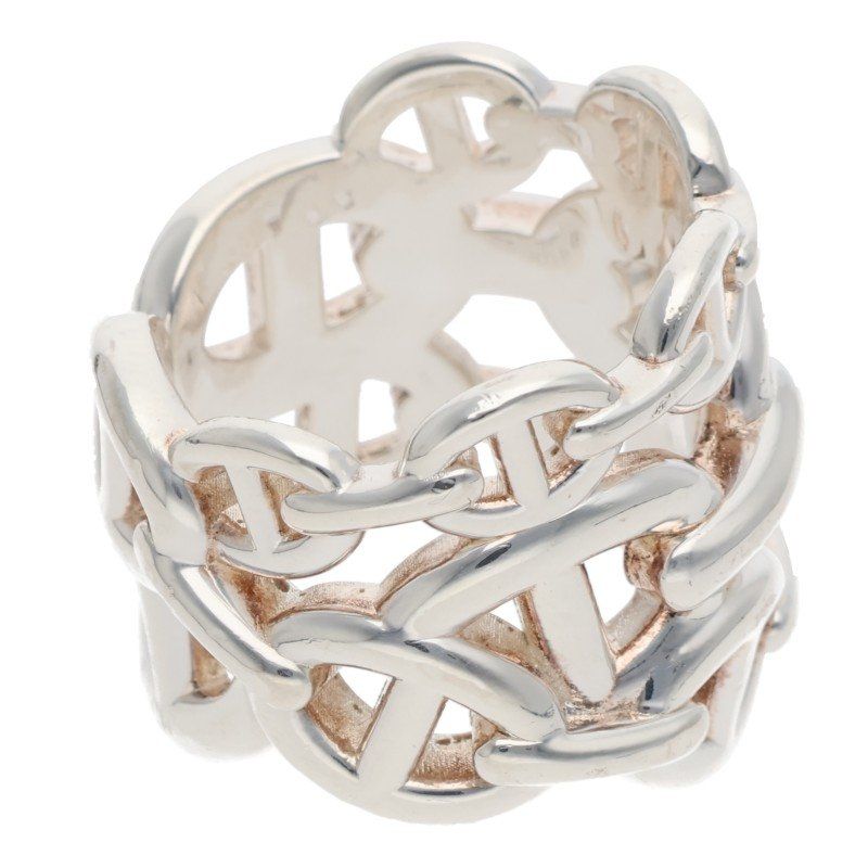 Hermes Chaine D'ancre Enchainee GM Silver Ring — view 4