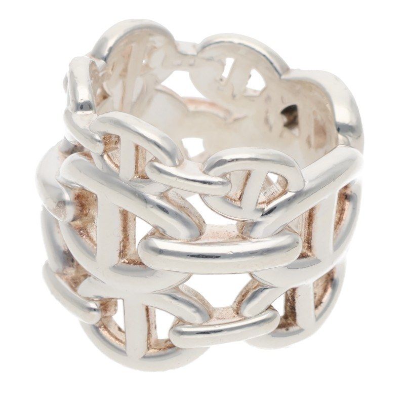 Hermes Chaine D'ancre Enchainee GM Silver Ring — view 5