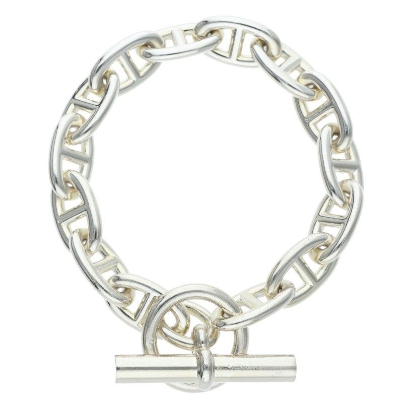 Hermes Chaine D'ancre GM Silver Bracelet