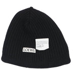 Loewe Logo Embroidery Knit Hat Bi — view 3