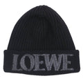 Loewe Logo Embroidery Knit Hat Bi