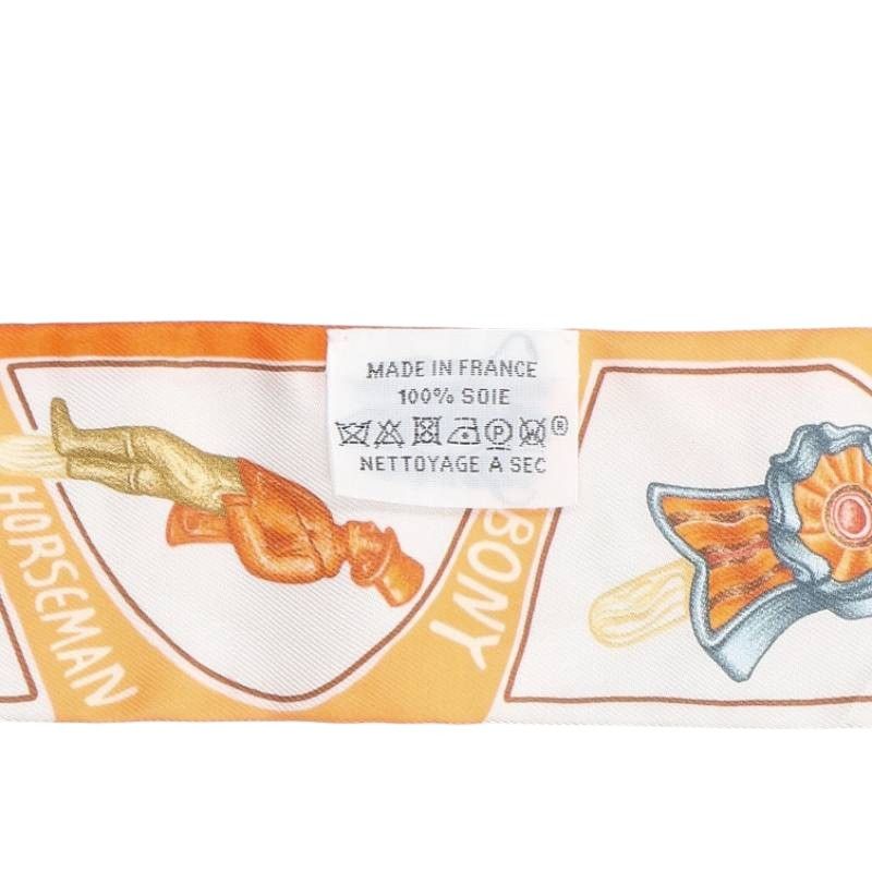 Hermes Funny Ice Cream All Over Pattern Twill Silk Scarf — view 4