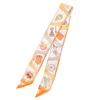 Hermes Funny Ice Cream All Over Pattern Twill Silk Scarf