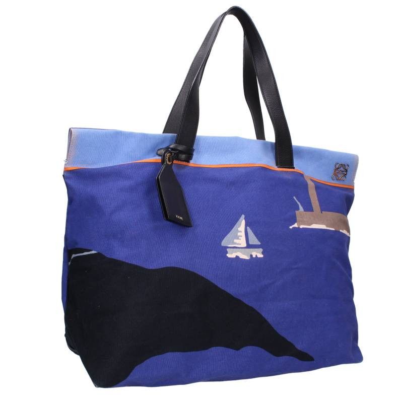 Loewe Canvas Tote Blue