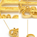 Dior Logo Brooch 6.5 cm Gold — view 5